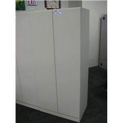 Tan Upright Storage Cabinet