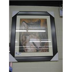Framed Print, Wolf