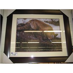 Framed Print, Fox