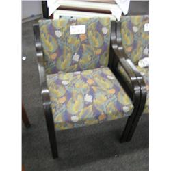 Floral Print Client Chair