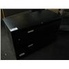 Image 1 : Black Global 2 Drw. Lateral File Cabinet