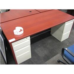 Mahogany Double Pedestal Desk