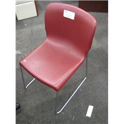 Burgandy Stacking Chair