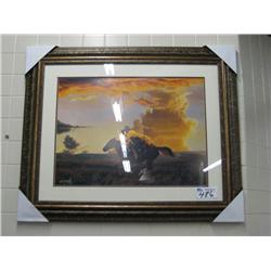Framed Cowboy Print