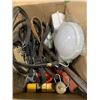 Image 2 : TWO BOXES OF PRY BAR, BUNGEE CORDS, FURNITURE MOVERS AND MORE