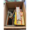 Image 2 : TWO BOXES OF HARDWARE ORGANIZERS, HARDWARE, CHAIN AND MORE