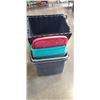 Image 2 : LOT OF STORAGE TOTES