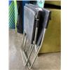 Image 2 : LARGE BOX OF DRYWALL TOOLS AND 2 FOLDING CHAIRS