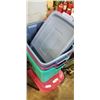 Image 2 : RUBBERMAID BINS WITH LIDS