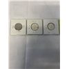 Image 2 : 3 CANADIAN 25 CENT COINS, 1967 CENTENNIAL, 1968 SILVER AND 1973 RCMP