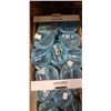 Image 2 : 2 BOXES OF NEW BLUE ZIPPERED BAGS