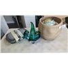 Image 1 : ART GLASS VASE WITH CASSEROLE DISH, PLANTER AND GLOBE