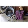 Image 1 : HEIGHT ADJUSTABLE ROLLING CHAIR AND OLYMPIA SUITCASE