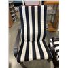 Image 2 : STRIPED IKEA CHAIR AND OTTOMAN