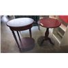 Image 1 : 2 RED ACCENT TABLES
