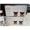 Image 3 : SET OF 6 NEW EPARE WINE GLASS SET, DUAL WALL INSULATED GLASS RETAIL $51 EACH, 3 SETS OF 2, TOTAL $15