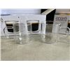 Image 2 : SET OF 6 NEW EPARE RETRO LATTE GLASS SET, DUAL WALL INSULATED GLASS RETAIL $46 EACH, 3 SETS OF 2, TO