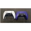 Image 2 : 2 PLAYSTATION CONTROLLERS, ONE IS MISSING GRIP ON JOYSTICK AND THE OTHER HAS LOOSE L2 BUTTON