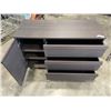 Image 2 : MODERN DARK FINISH STORAGE SIDEBOARD