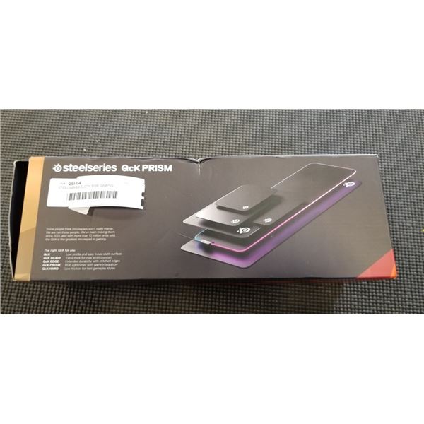 STEELSERIES CLOTH RGB GAMING MOUSEPAD QCK PRISM, TESTED WORKING