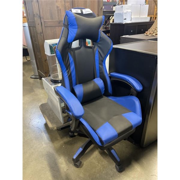 BLACK BLUE GAMING CHAIR