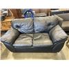 Image 1 : BLACK LEATHER COUCH