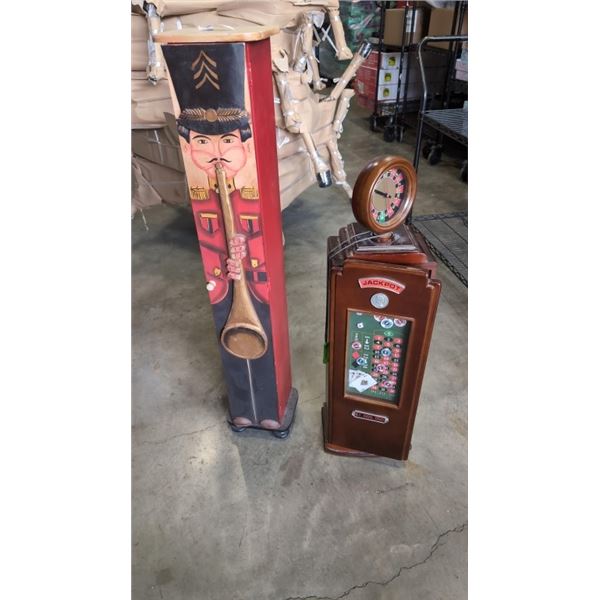 NUTCRACKER SHELF AND CASINO/JACKPOT SHELF WITH CONTENTS