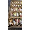 Image 2 : TRAY OF PORCELAIN HAND PAINTED MINI DECOYS