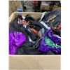 Image 1 : BOX OF HALLOWEEN COSTUMES, WIGS AND DECORATION 20 PLUS SOME ADULTS