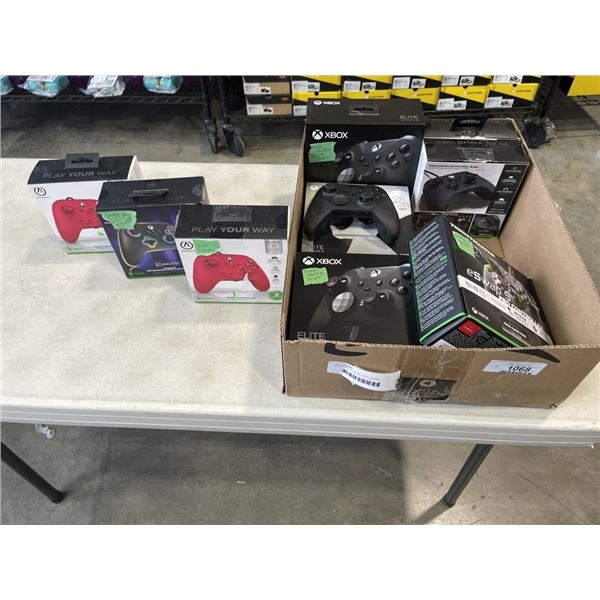 XBOX CONTROLLERS, ELITE SERIES, THRUSTM,ASTER AND POWERA, STORE RETURNS/DEFECTIVE