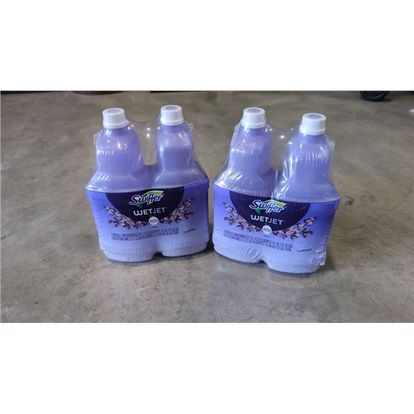 BRAND NEW SWIFFER WETJET CLEANING SOLUTION, 4 X 1.25L REFILL BOTTLES