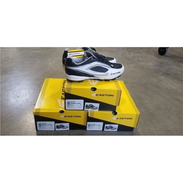 3 NEW PAIRS EASTON DIAMOND LO WFII SIZE 9 WOMENS' BLACK BASEBALL CLEATS