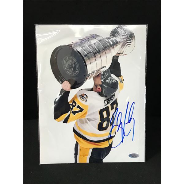 SIDNEY CROSBY SIGNED PITTSBURGH PENGUINS 8X10 - TOTAL SPORTS AUTHENTICS COA