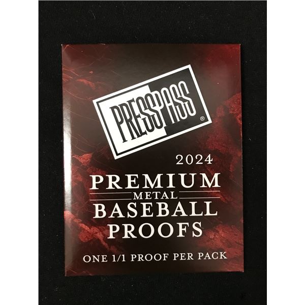 2024 PRESSPASS PREMIUM METAL BASEBALL PROOFS SEALED PACK