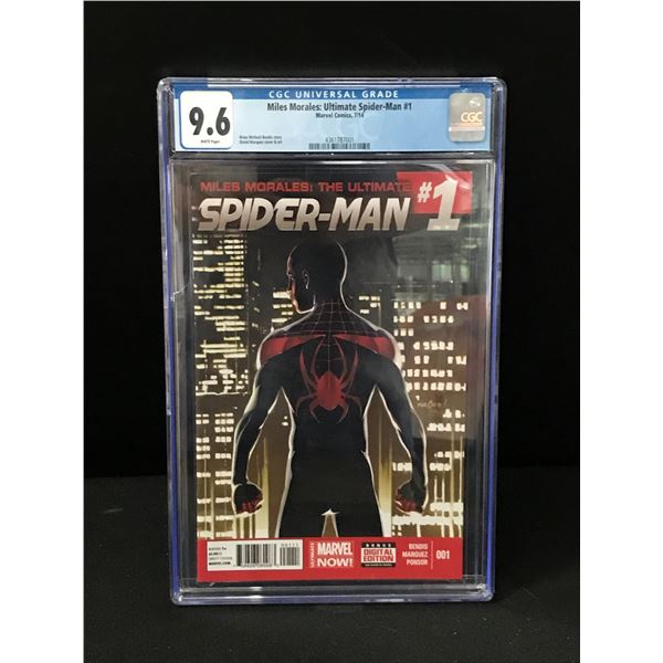MARVEL COMICS NO.1 MILES MORALES THE ULTIMATE SPIDERMAN CGC GRADED 9.6