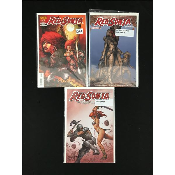 LOT OF 3 RED SONJA COMICS (DYNAMITE COMICS)
