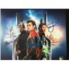 Image 1 : TOM  HOLLAND, SAMUEL L JACKSON AND JAKE GYLLENAHAAL SIGNED SPIDER-MAN 8 X 10 (KB COA)