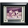Image 1 : TED WILLIAMS AND JOE DIMAGGIO SIGNED AND FRAMED 8 X 10 (JSA LOA)