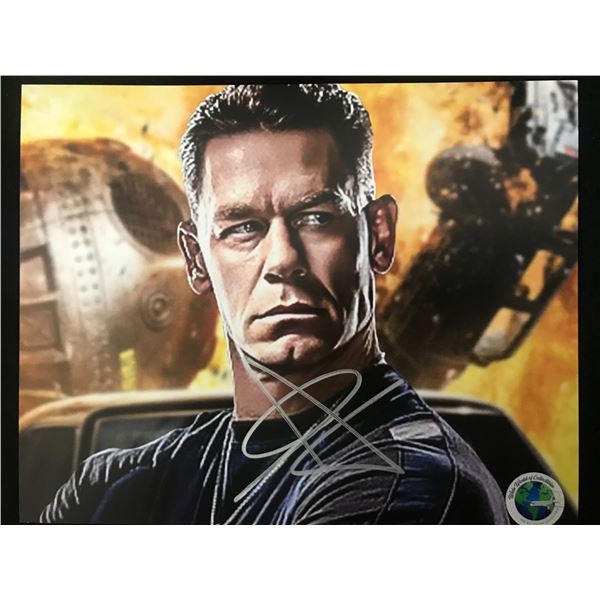 JOHN CENA  SIGNED 8X10 PHOTO WWOC COA