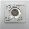Image 1 : VERY RARE 1894 SIX PENCE HIGH GRADE .925 SILVER