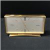 Image 1 : RARE ROLEX BUCHERER BRASS TABLE ALARM CLOCK WORKING