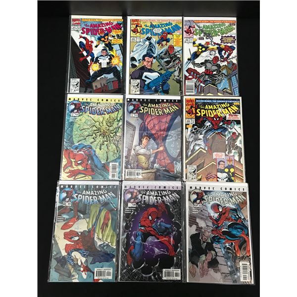 LOT OF 9 SPIDERMAN COMICS (MARVEL COMICS)