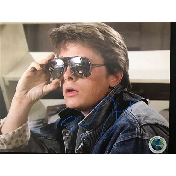 MICHAEL J FOX SIGNED 8X10 PHOTO WWOC COA