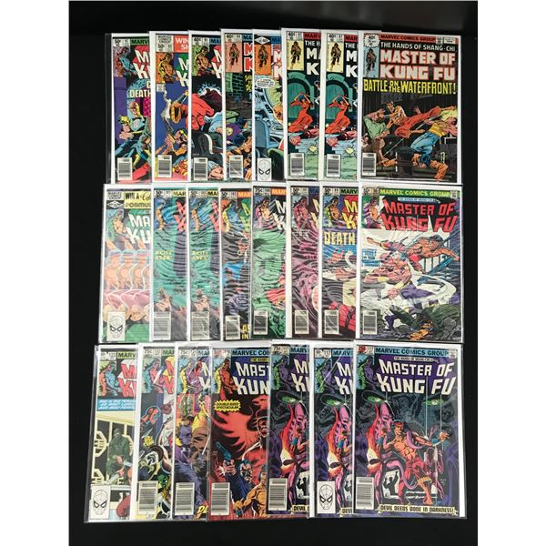 LOT OF 23 MASTER OF KUNG FU COMICS (MARVEL COMICS)