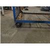 Image 2 : Rolling 3-Sided Metal Mesh Cart 51" x 30" x 64"