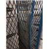 Image 8 : Rolling 3-Sided Metal Mesh Cart 51" x 30" x 64"