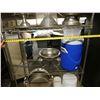 Image 8 : Metro Metal Mesh Shelving Unit 41" x 18" x 74"H & Contents: Punch Bowl, Cake Stands, Beverage Dispen