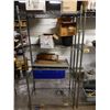 Image 2 : Qty 2 Metro Metal Mesh Shelving Units 49" x 18" x 74"H & 35" x 18" x 74"H (contents not included)