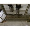 Image 3 : Qty 2 Metal Mesh Shelving Units 48" x 17" x 74"H & 41" x 18" x 74"H (contents not included)