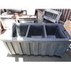 Image 2 : Corsair Large Plastic 3-Section Beverage Cooler on Wheels 70" x 36" x 35"H